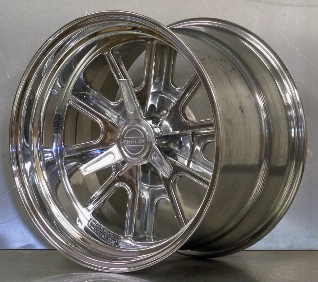 427 Shelby 5 lug polished incl spinners (price shown per wheel)